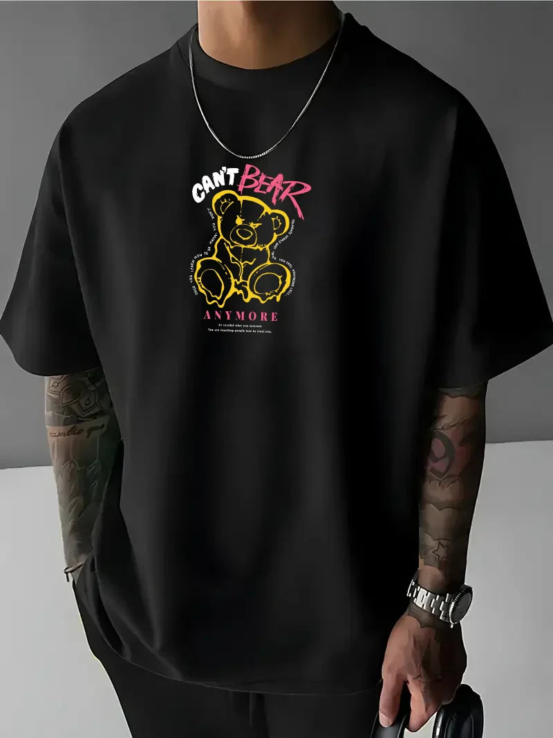 Férfi póló CANT BEAR crno (Oversized)