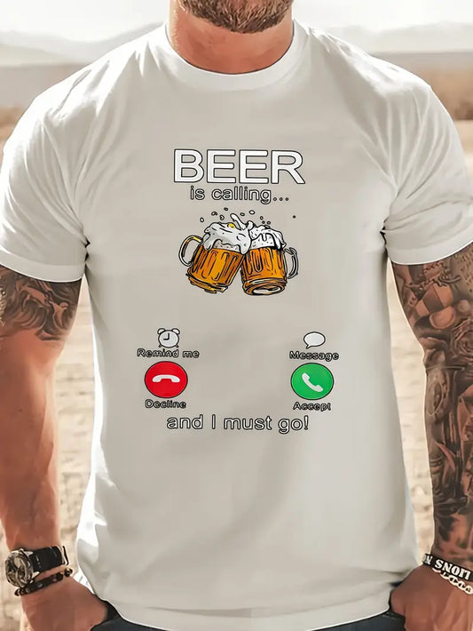 Férfi póló Beer Print 1