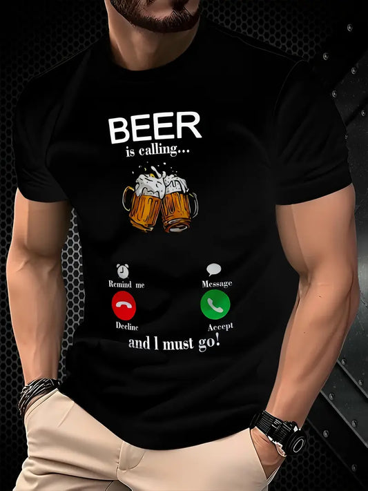 Férfi póló Beer Print 1