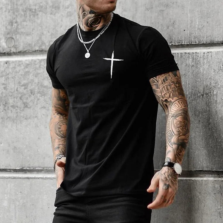 Férfi póló CROSS #1 (Oversized)