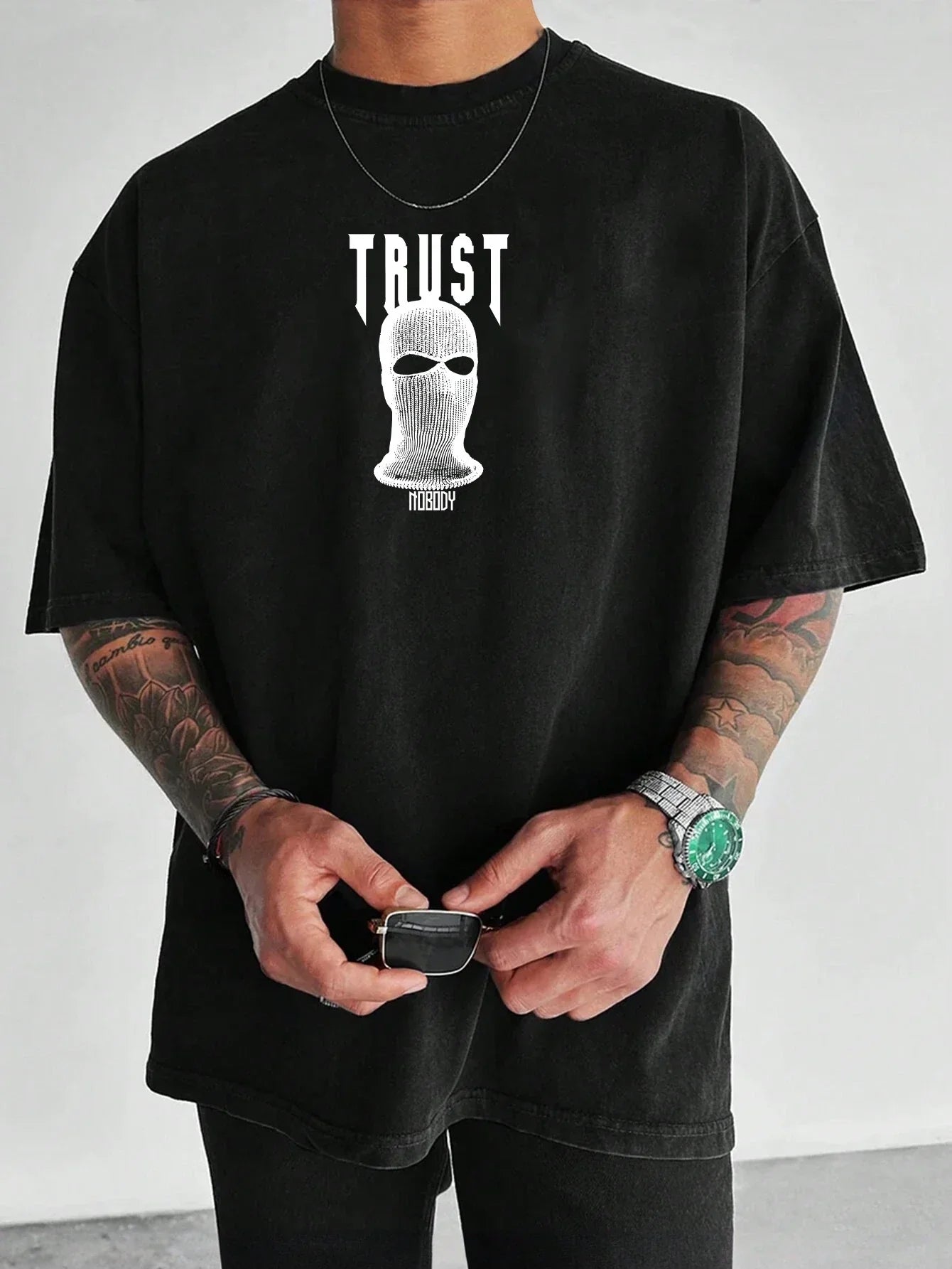 Férfi póló Trust Nobody (Oversized)