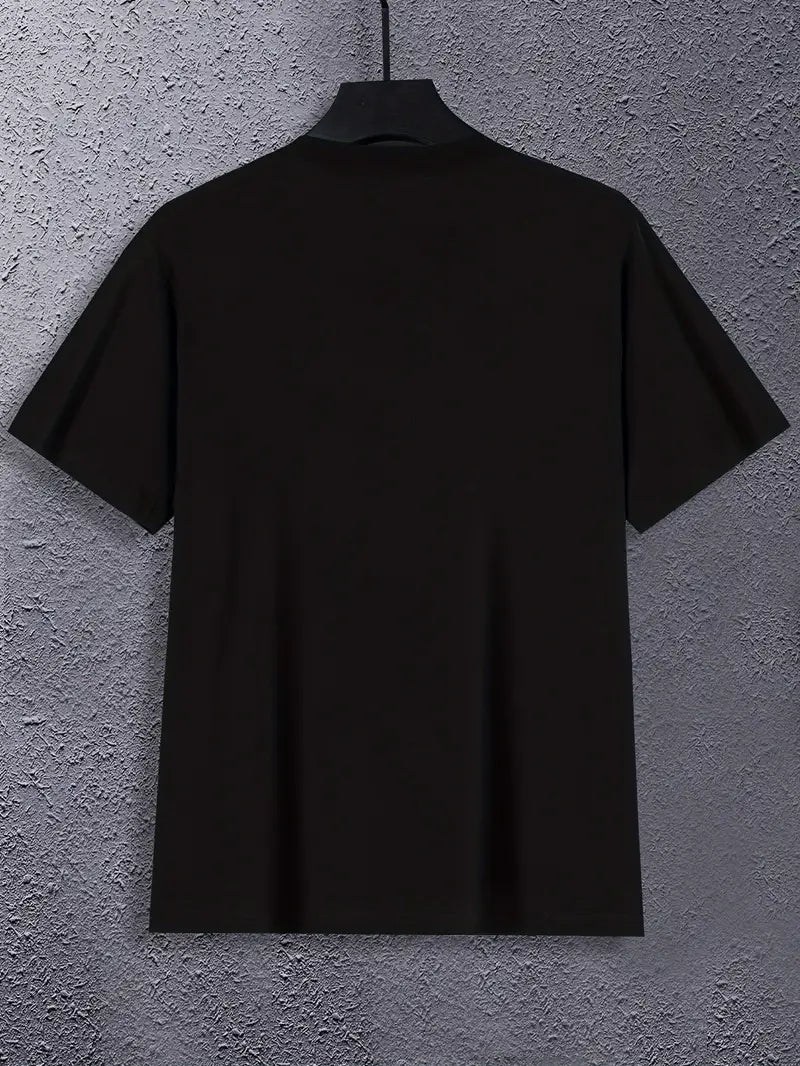 Férfi póló Red X Face crno
