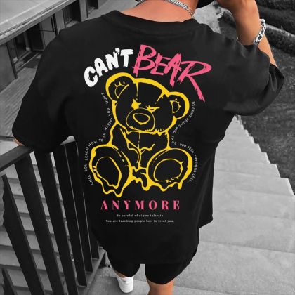 Férfi póló CANT BEAR crno (Oversized)