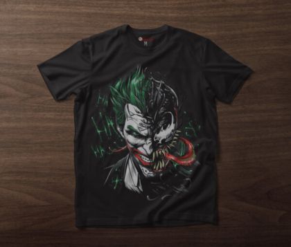 Férfi póló JOKER VENOM crno