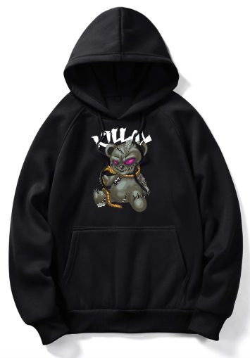 Férfi kapucnis pulóver - EvilBear