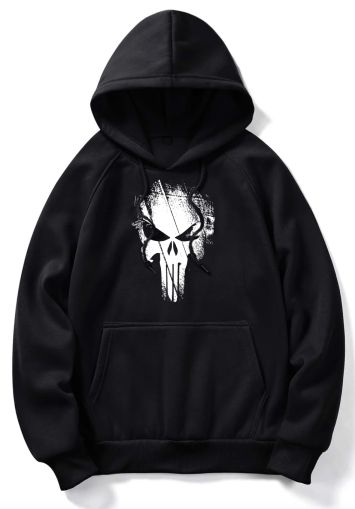 Férfi kapucnis pulóver - Skull #2