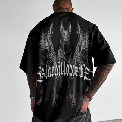 Férfi póló KILLAXDOBERMAN (Oversized)