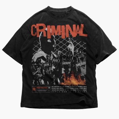 Férfi póló Criminal (Oversized)
