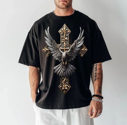 Férfi póló Cross #6 (Oversized)