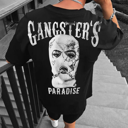 Férfi póló Gangster Paradise crno