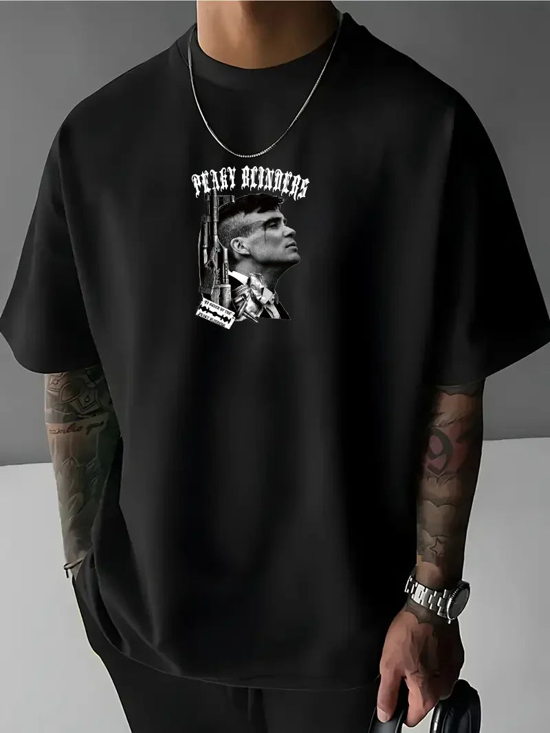 Férfi póló PEAKY BLINDERS #1 crno (Oversized)