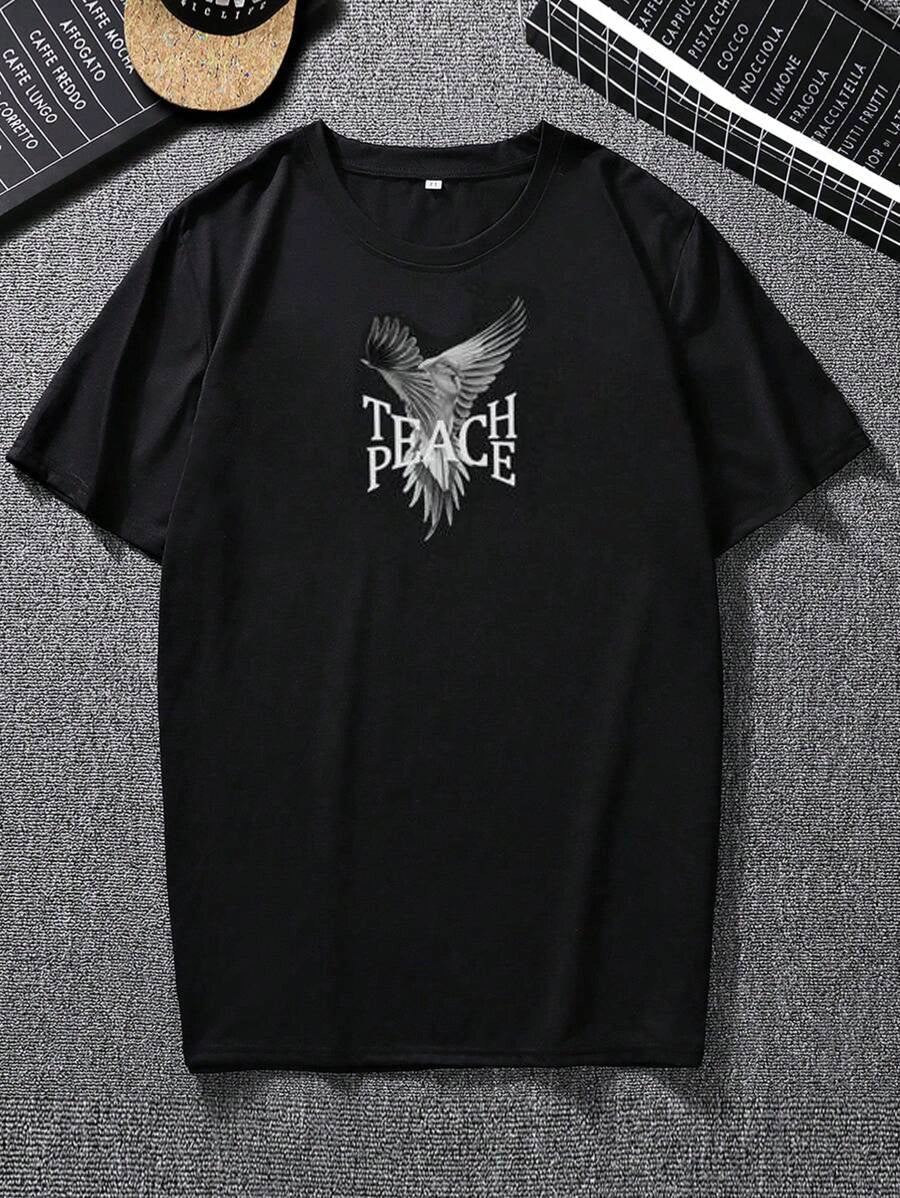 Férfi póló Teach Peace (Oversized)