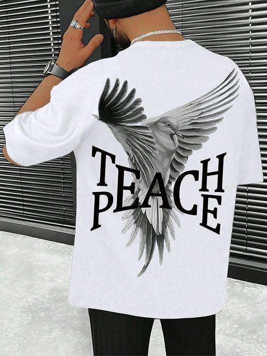 Férfi póló Teach Peace
