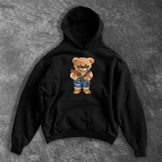 Férfi kapucnis pulóver - Ak47Bear