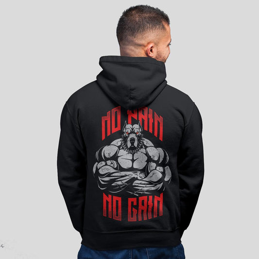 Férfi kapucnis pulóver - No Pain No Gain