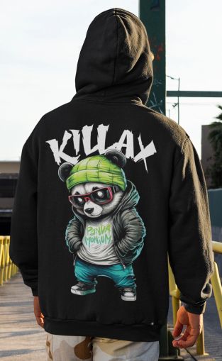 Férfi kapucnis pulóver - KillaxPanda