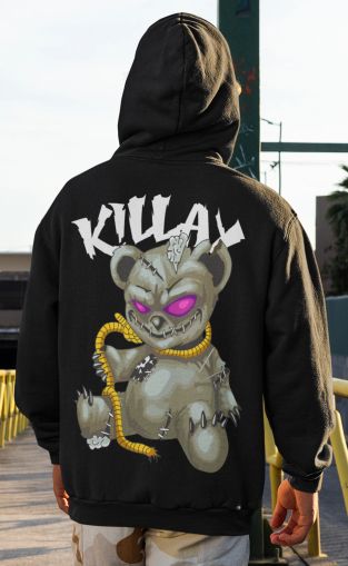 Férfi kapucnis pulóver - EvilBear