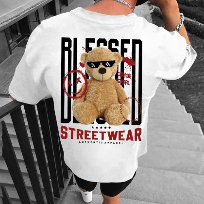Férfi póló BLESSED bijelo (Oversized)