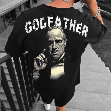 Férfi póló GODFATHER crno (Oversized)