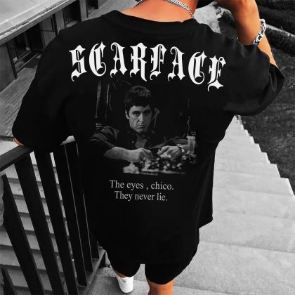 Férfi póló SCARFACE crno (Oversized)