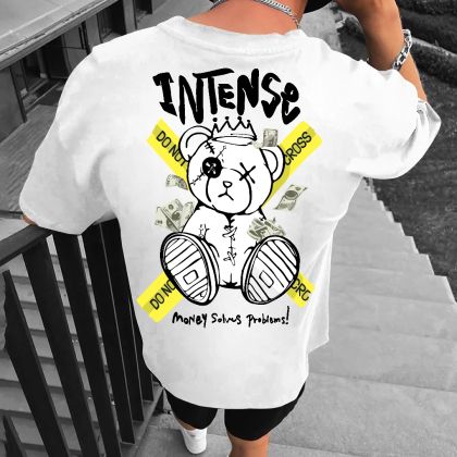Férfi póló INTENSE bijelo (Oversized)