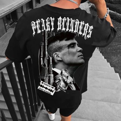 Férfi póló PEAKY BLINDERS #1 crno (Oversized)