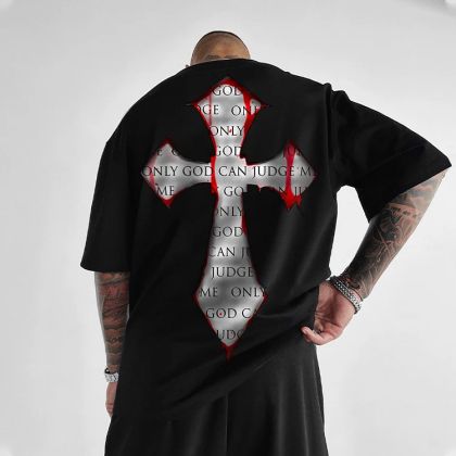 Férfi póló ONLY GOD CAN JUDGE ME (Oversized)