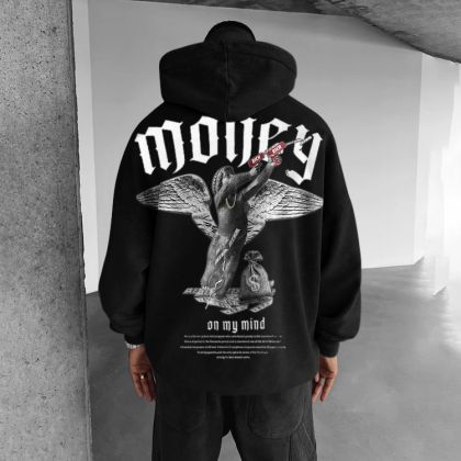 Férfi kapucnis pulóver - MoneyOnMyMind