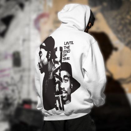 Férfi kapucnis pulóver - 2Pac bijelo