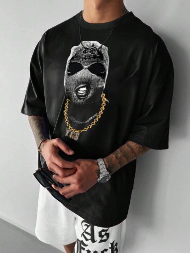 Férfi póló Mask 5 (Oversized)